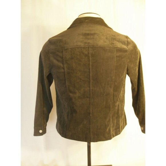 ALIA Petite Medium Long Sleeve Corduroy Jacket (w/snap closure) - Picture 4 of 8